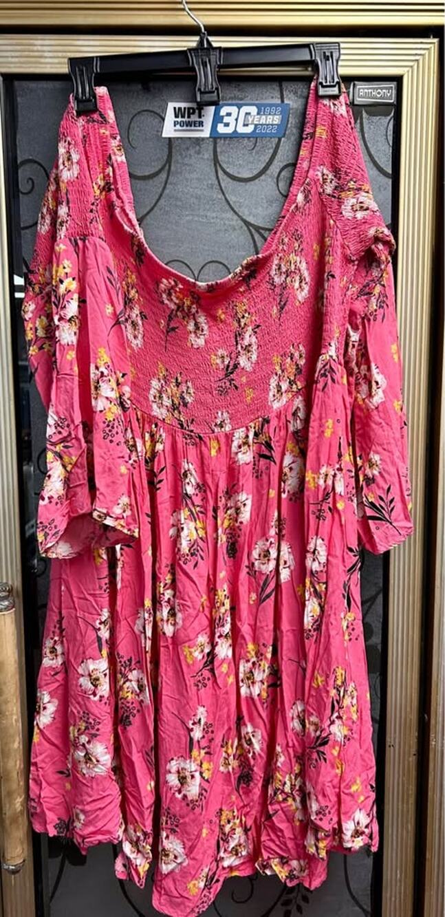 Torrid Pink Floral Dress Size 2